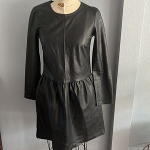 Zara Faux Leather dress